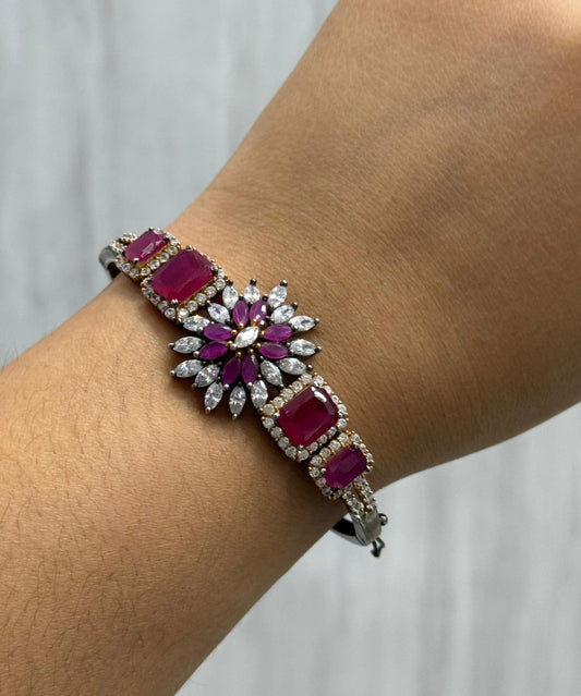 Madhumita Ruby Diamond Bracelet For Women