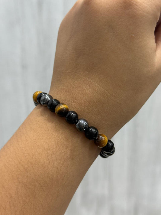 Obsidan Tiger Hematite Bracelet