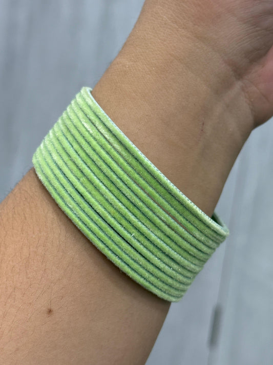 Vahini mint velvet bangles For Women