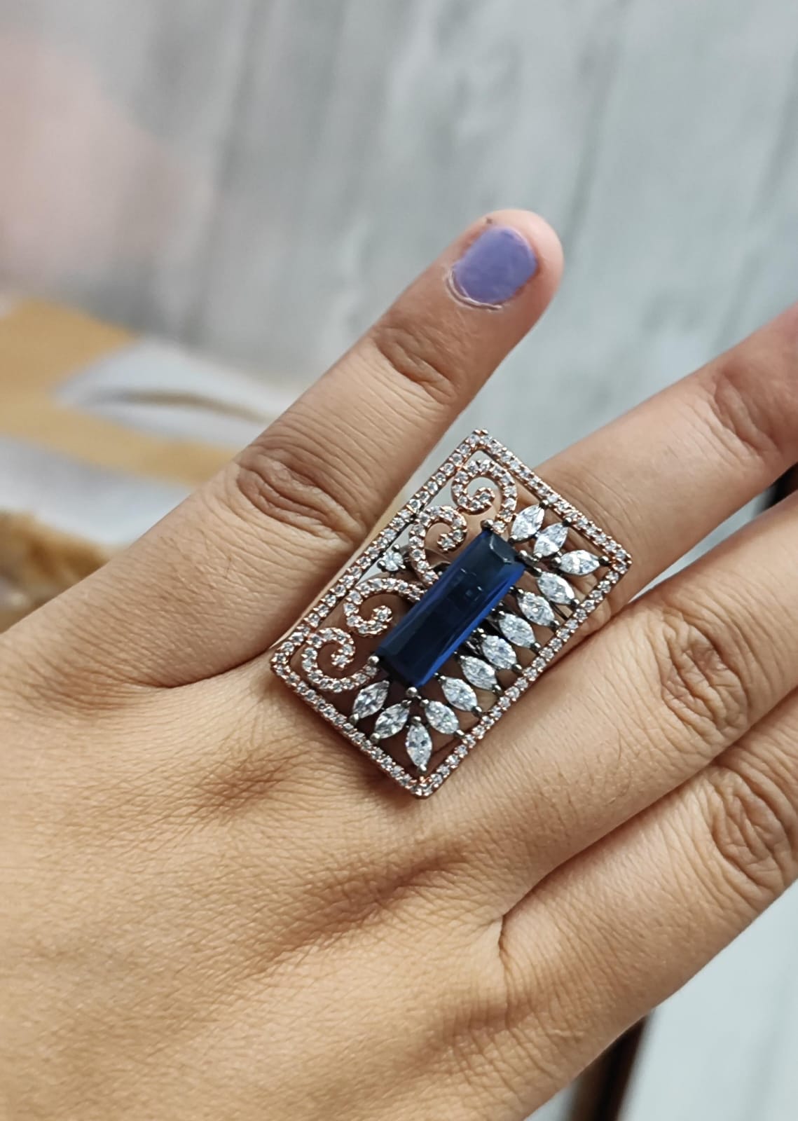 BLUE DIAMOND RING