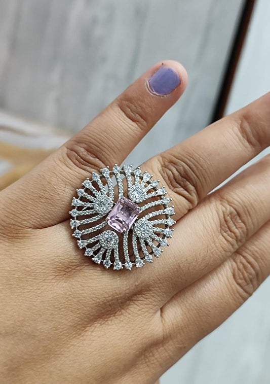 OVER SIZE RING IN MINT FOR WOMEN