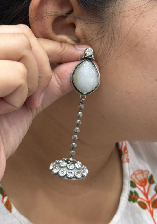 Garika Beautiful  Silver Look Alike Earings For Women