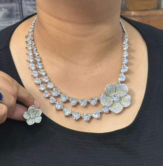 NEETA AMBANI INSPIRED YELLOW CZ NECKLACE