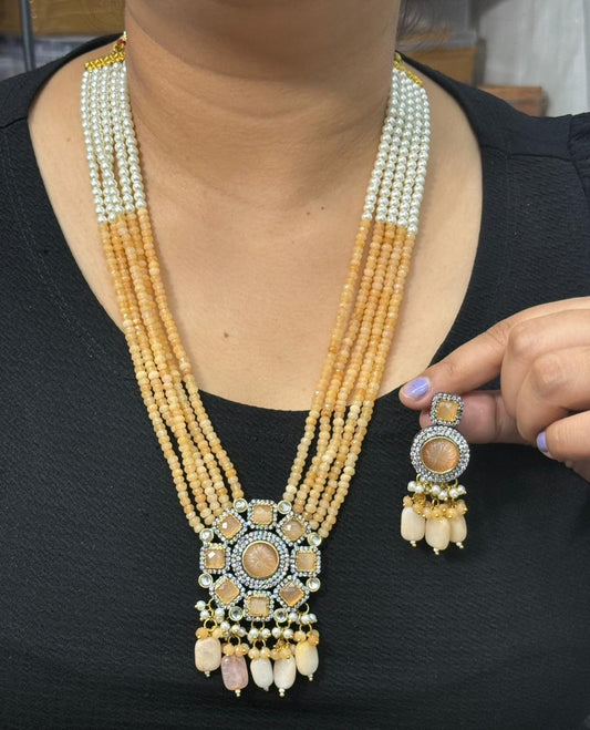 Parul Jaipuri Multi Layered kundan Mala Necklace For women