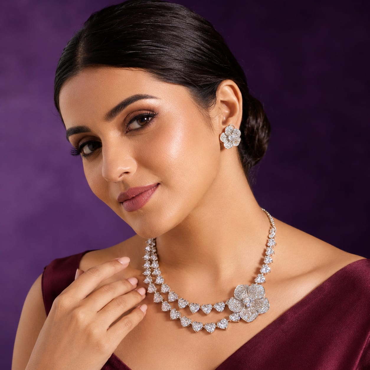 NEETA AMBANI INSPIRED YELLOW CZ NECKLACE