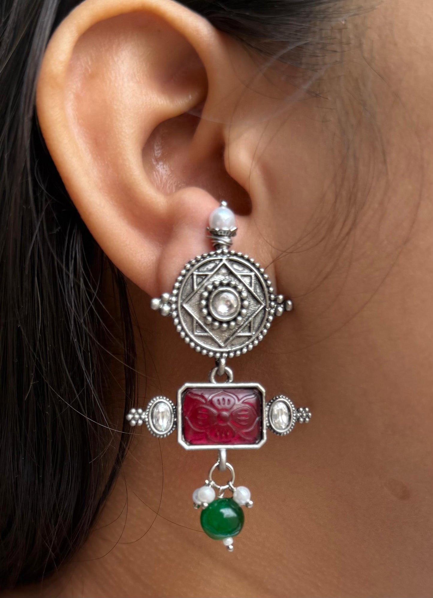 Combo of Earcuff And Earring For Women And Girls
