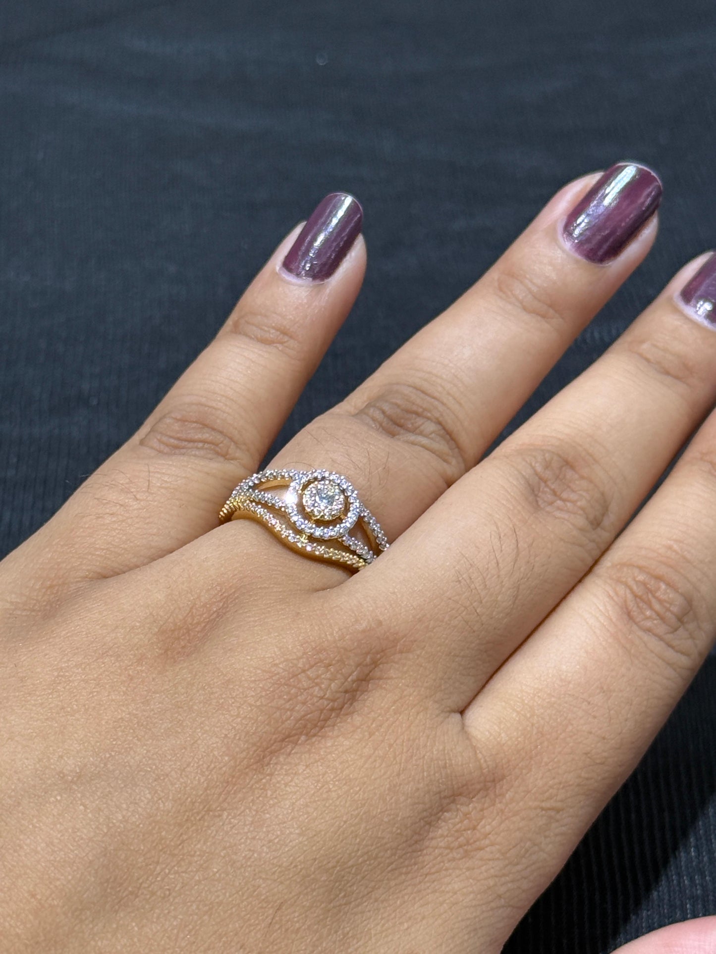 Oval Studs With Ring Combo For Women And Ring