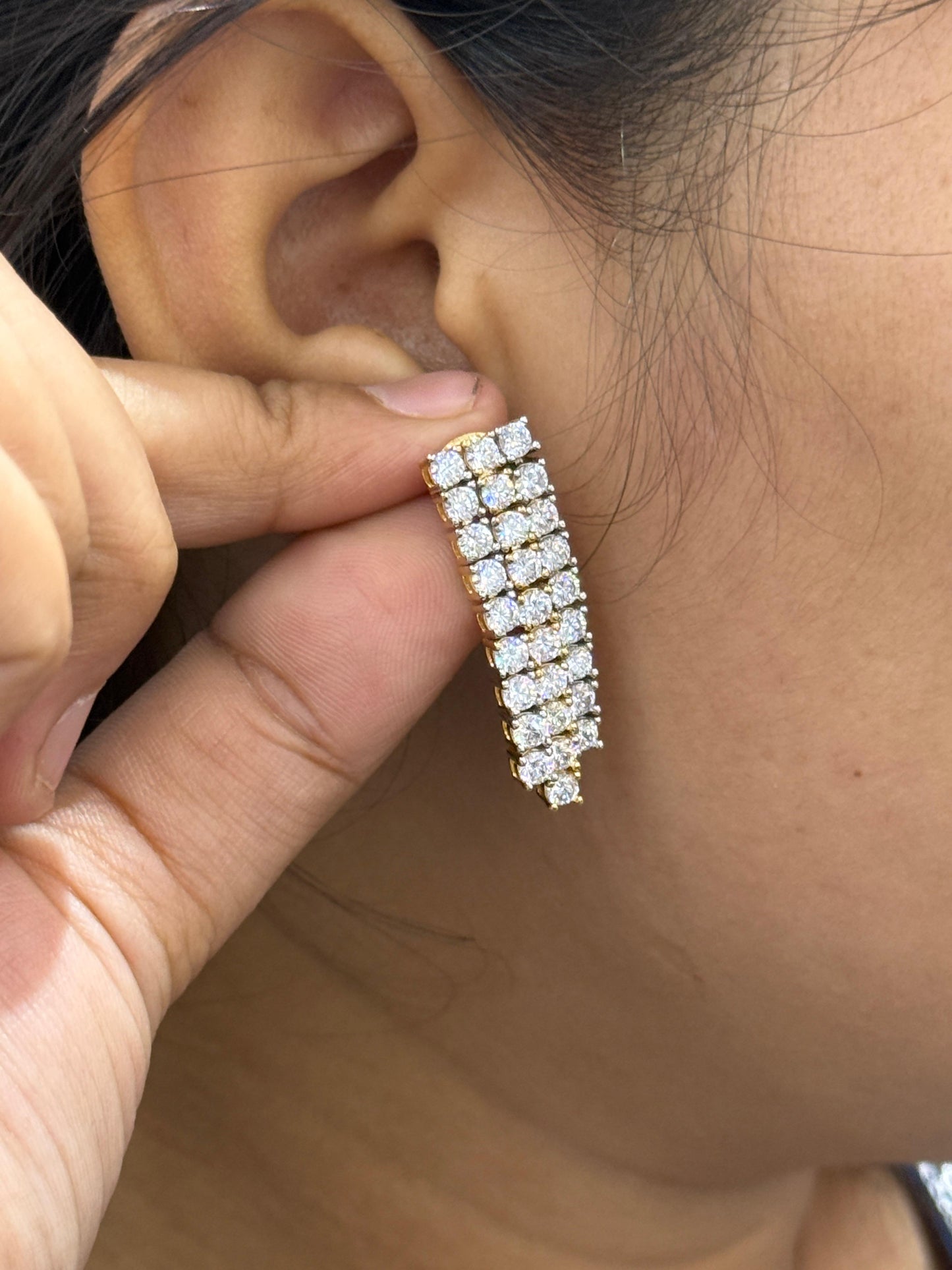 Solitaire Earring With Ring Combo For Women And Girls