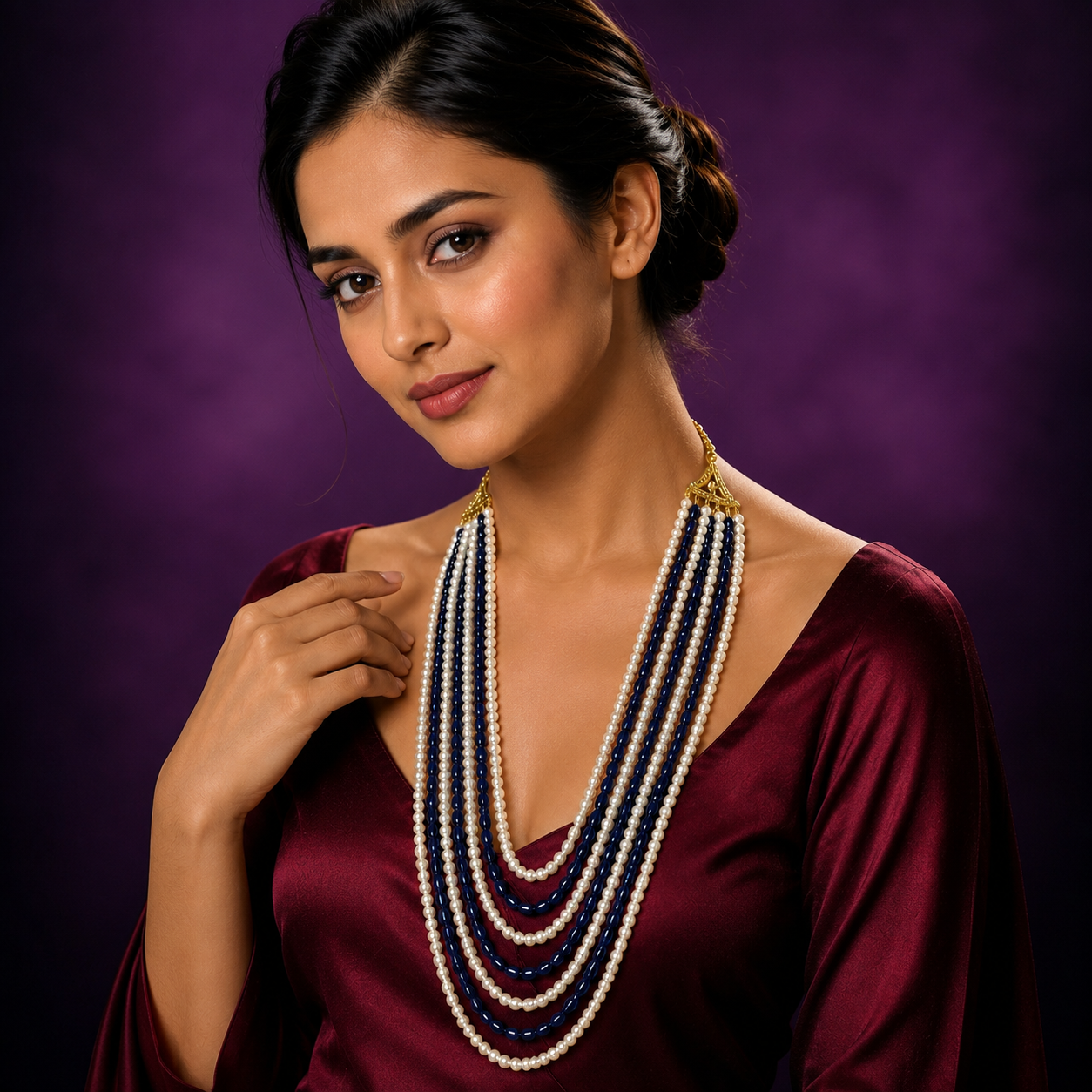Classy Veronica Sapphire necklace