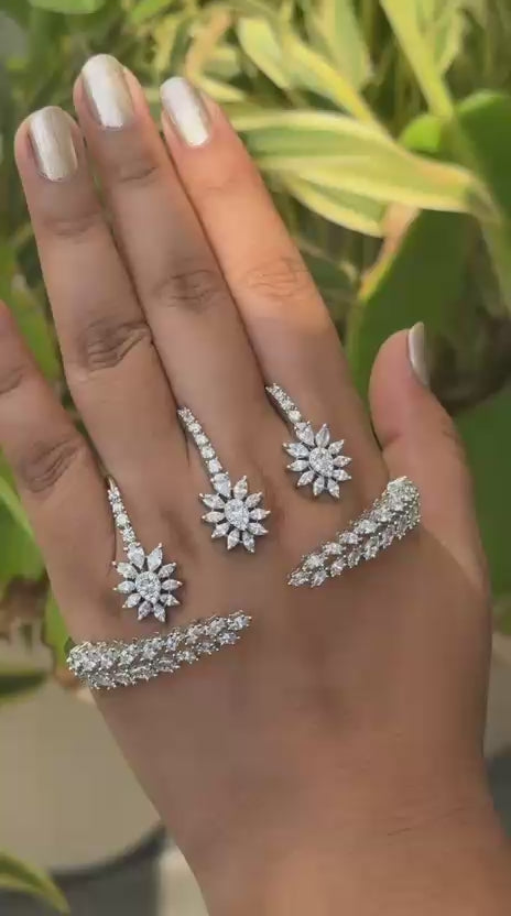 Silver Plated Palm cuffs