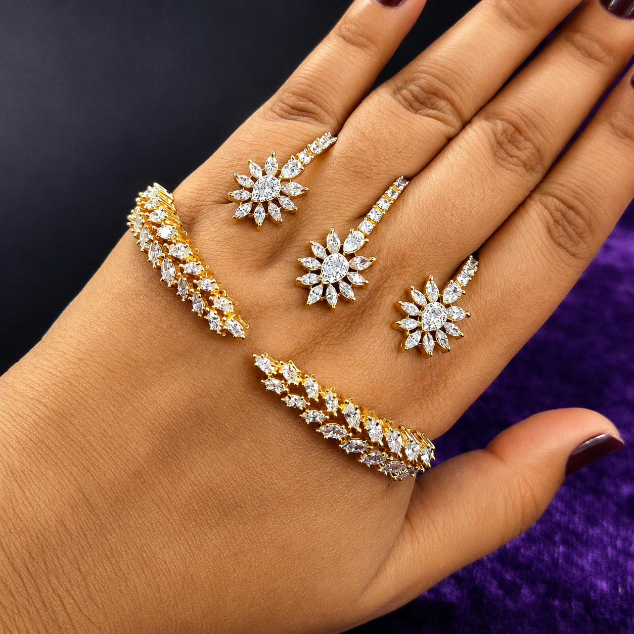 Gold Plated Palm cuffs